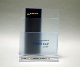 ATC 
							Receives 2011 Boeing Performance Excellence Award