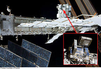 CMOS Image Sensor Part Of MISSE7 Experiment